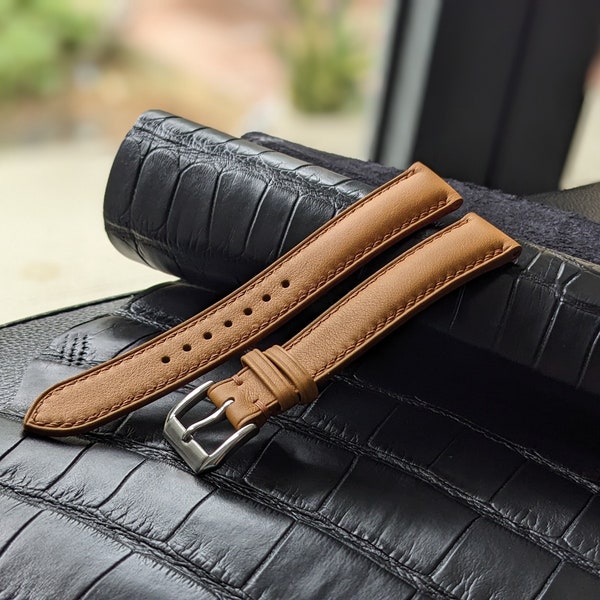 Nappa Leather Watch Strap Handmade I Watch band size 18mm,20mm,22mm,24mm