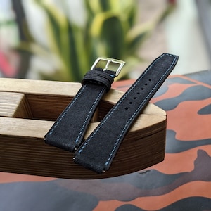 Correa de reloj de cuero de gamuza I Tamaño de la correa de reloj 18 mm, 20 mm, 22 mm, 24 mm I regalos personalizados I regalos para él