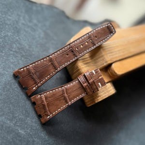 Handmade Alligator Watch Strap for the Ap Royal Oak model