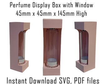 Downloadable Perfume Bottle Box Template, SVG, PDF
