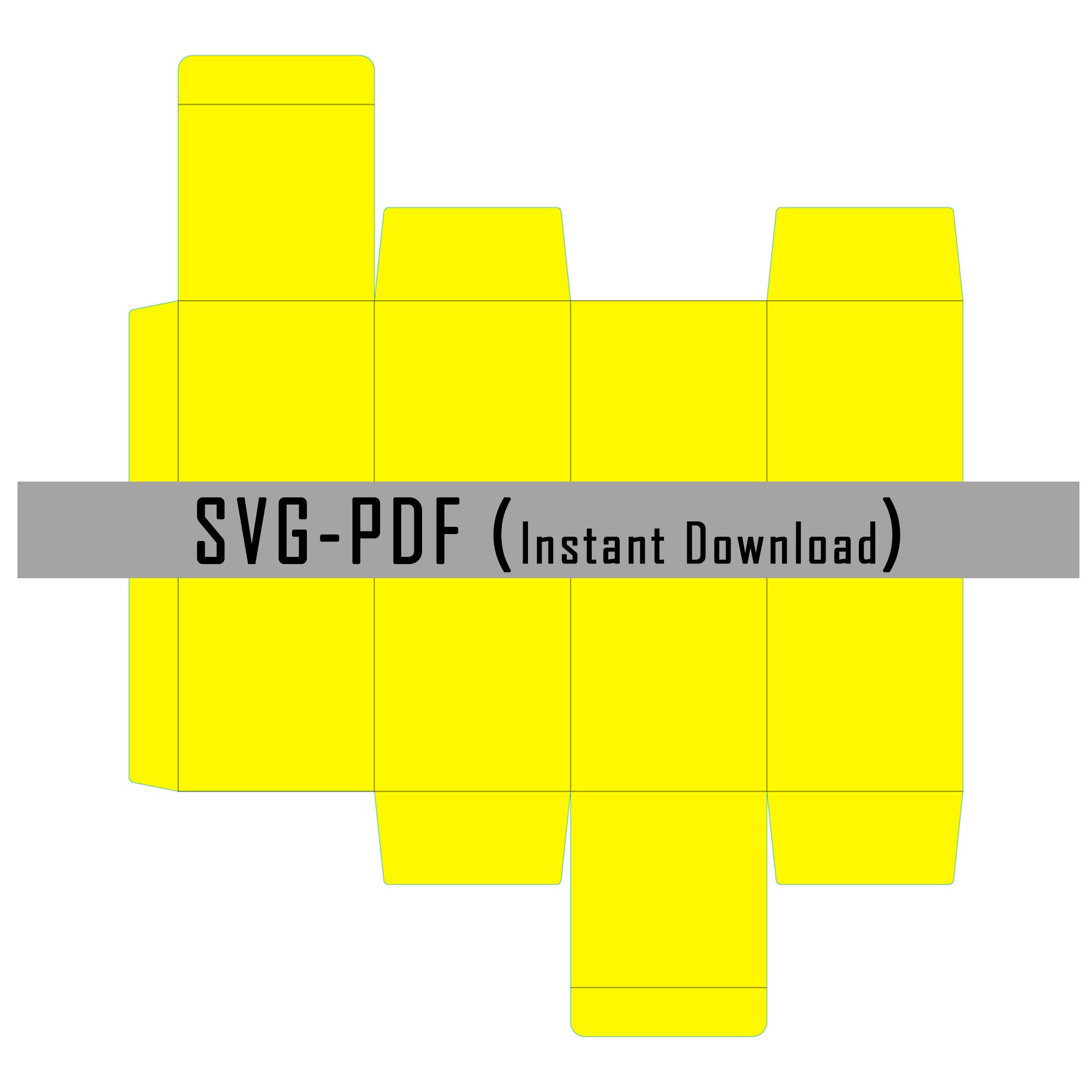 Printable Box Template Instant Download Cricut Box Template Etsy