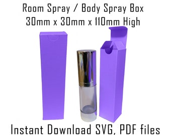 Perfume Bottle Box Template, Beauty Product Packaging, SVG, PDF (Digital Download)