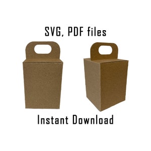 Downloadbare Box sjabloon, Instant Download, bruiloft gunst sjabloon, afdrukbare sjabloon, Cricut Box sjabloon, geschenkdoos, verpakking, SVG, PDF