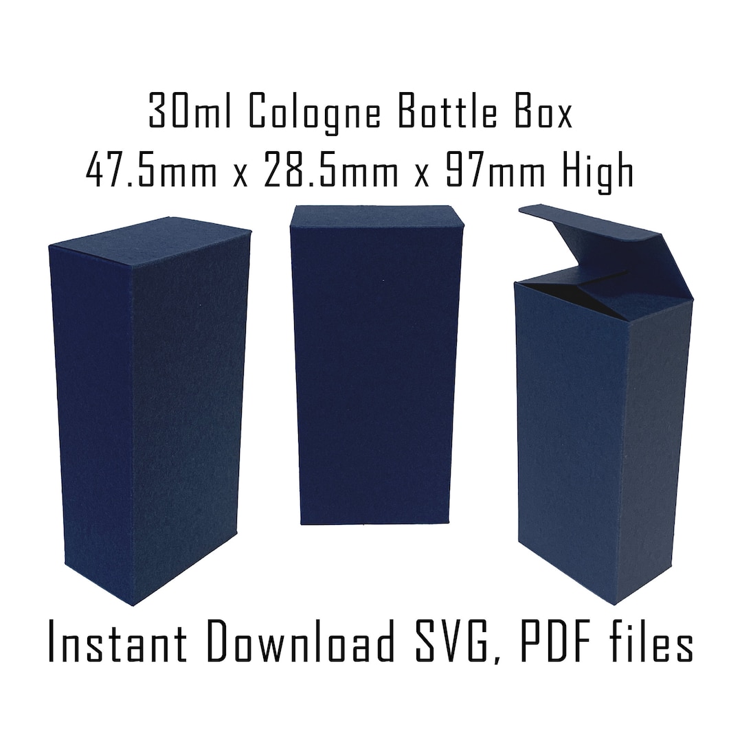 Downloadable Box Template, 30ml Perfume Bottle Box, Instant Download