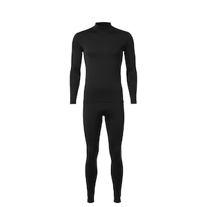 Two piece undersuit base layer with no visible logos- Designed for under costume armor.