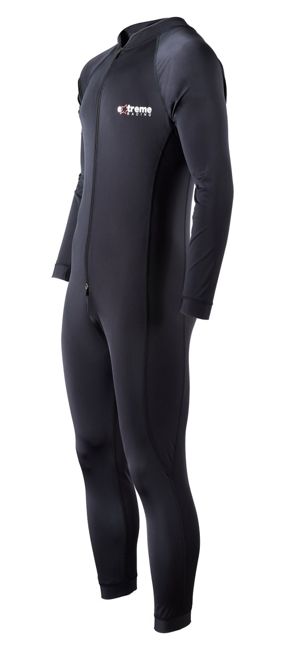 Summer One Piece Undersuit Base Layer All in One Men s Bodysuit in Black Etsy