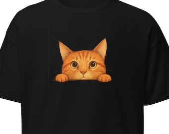 Adorable Cat Shirt, Orange Cat, Mothers Day Gift, Gag Gift, Cat Lovers, Bestie Gift, Gift For Teenager, Wife Tee, Tabby Cat