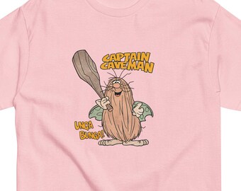 Funny Caveman Shirt, Retro Prehistoric Cartoon Tee, Stone Age Humor T-Shirt, Vintage Cave Dude Graphic Tee, Primitive Comedy Shirt