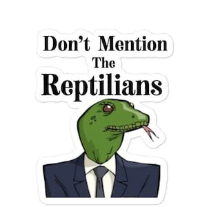 Noem de reptielensticker, cryptozoölogiesticker, paranormale sticker, laptopsticker, aangepaste sticker, stickers zonder bellen