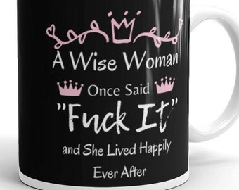 Taza de café divertida para mamá, Taza con frase de una mujer sabia, Regalo para el Día de la Madre