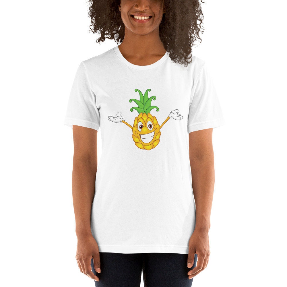 Pineapple love t-shirt,Women's Shirts,Men's Shirts,Party Shirts,Vegan Shirts,All White Party Shirt,Custom Shirts,Short-Sleeve Unisex T-Shirt
