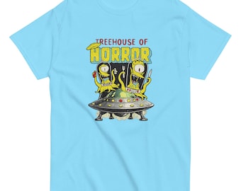 Funny Alien UFO Shirt, Retro Space Monster Graphic Tee, Vintage Halloween Sci-Fi Shirt, Cosmic Horror Cartoon T-Shirt, Extraterrestrial