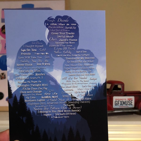 The Soundtracks - Twilight-Inspired Print/Postcard