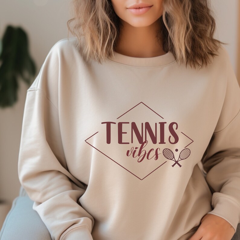Tennis Vibes SVG PNG Digital File. - Etsy