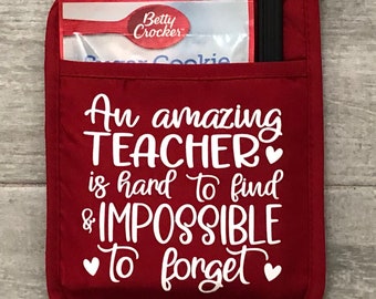 Teacher Appreciation Day Gift, gift for teacher, teacher present, Teacher Potholder Gift Set, End of Year Gift for Teacher, Teacher Gift