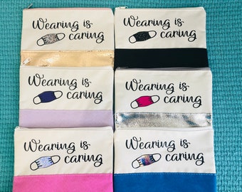 Face Mask storage pouch, Face Mask Holder, Face Mask Bag, Face Mask Pouch, Mask Carrying Pouch, Face Mask Carrying Case, Face Mask Storage