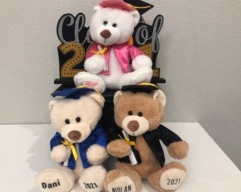 Personalized Graduation Gift, Class of 2023, Graduation Day Gift, Personalized Graduation Gifts, Personalized Graduation Stuffed Animal