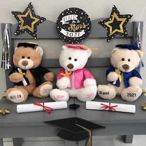 Personalized Graduation Bear 2024, graduation teddy bear 2024, graduation gifts, graduation bear, 2024 personalized graduation gifts