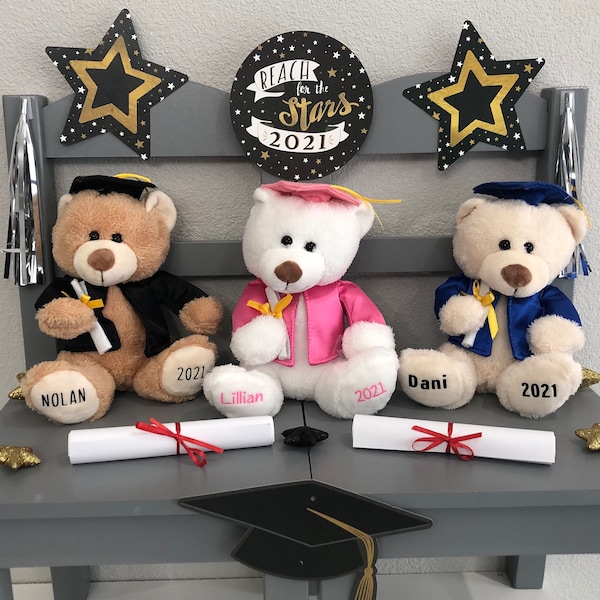 Personalized Graduation Bear 2024, graduation teddy bear 2024, graduation gifts, graduation bear, 2024 personalized graduation gifts