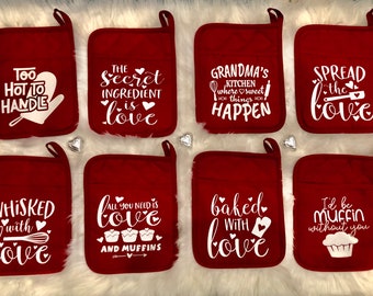 Valentine's Day Pot Holder, Fill Your Own Pot Holder, Bridal Shower Prize, Bridal Shower Gift, Teacher Gift, Gift for Friend, Game prize