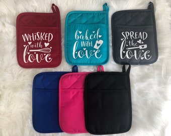 Pot Holder, Fill Your Own Pot Holder, Bridal Shower Prize, Bridal Shower Gift, Teacher Gift, Gift for Friend, Game prize, Cheap Gift
