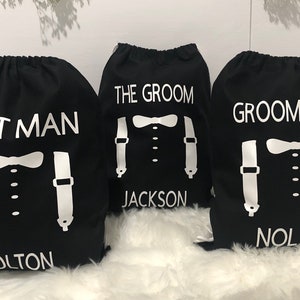 Groomsman Gift Bags Personalized, Bags For Groomsmen, Bachelor Party Gift Bags Custom, Best Man Gift Bag, Bridal Party Gift Bags