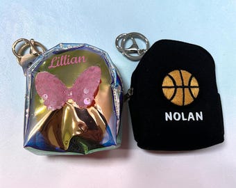 Mini School Supply Kit in a Personalized Backpack Pouch, Personalized Pouch with School Supplies Included,