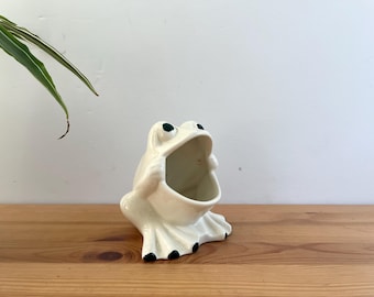 Vintage Hand-carved Wooden Duck Decoy | Signed by Ron Sadler
