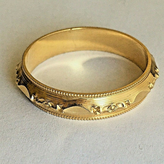 Star Band - 9k Gold - Vintage – Vintage Paris Jewelry