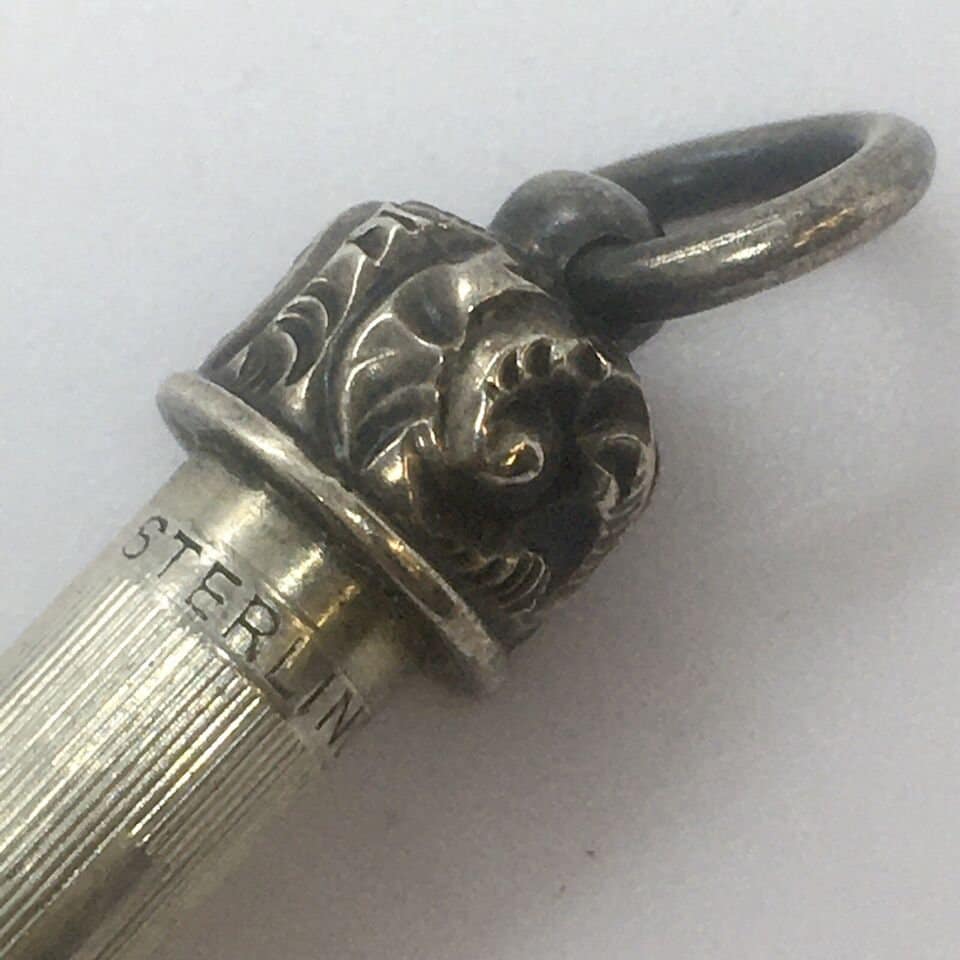Antique 1800's Sterling Silver Tested Marked Mechanical Pencil