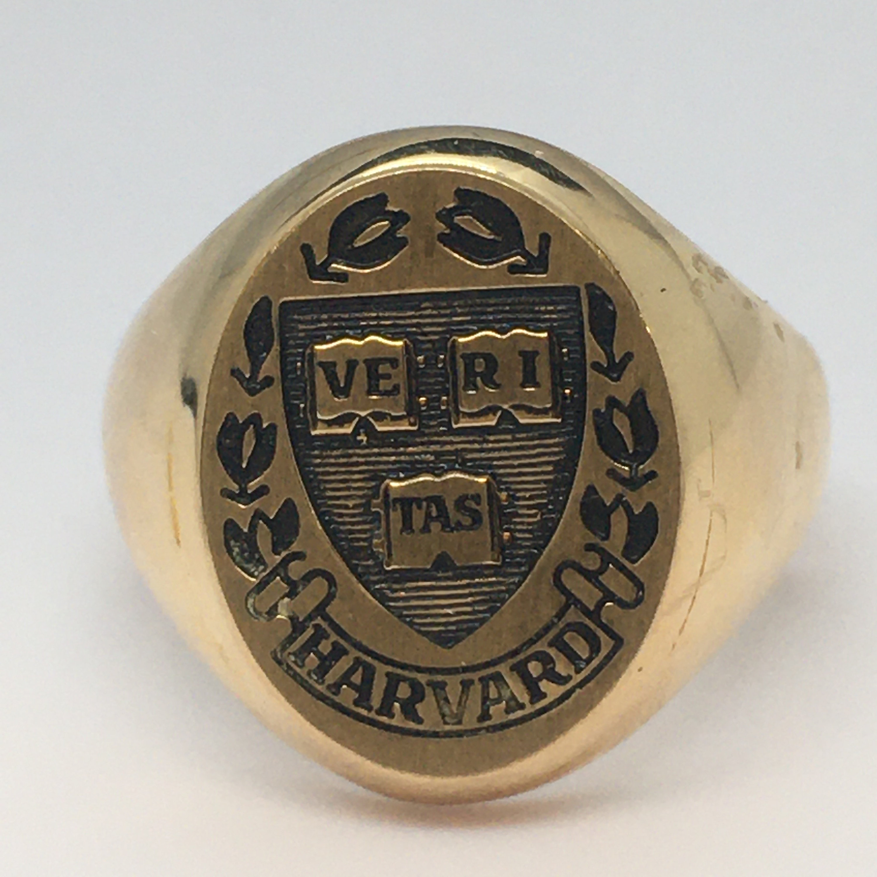 Vintage 14K Gold Ring Harvard University Gram Size