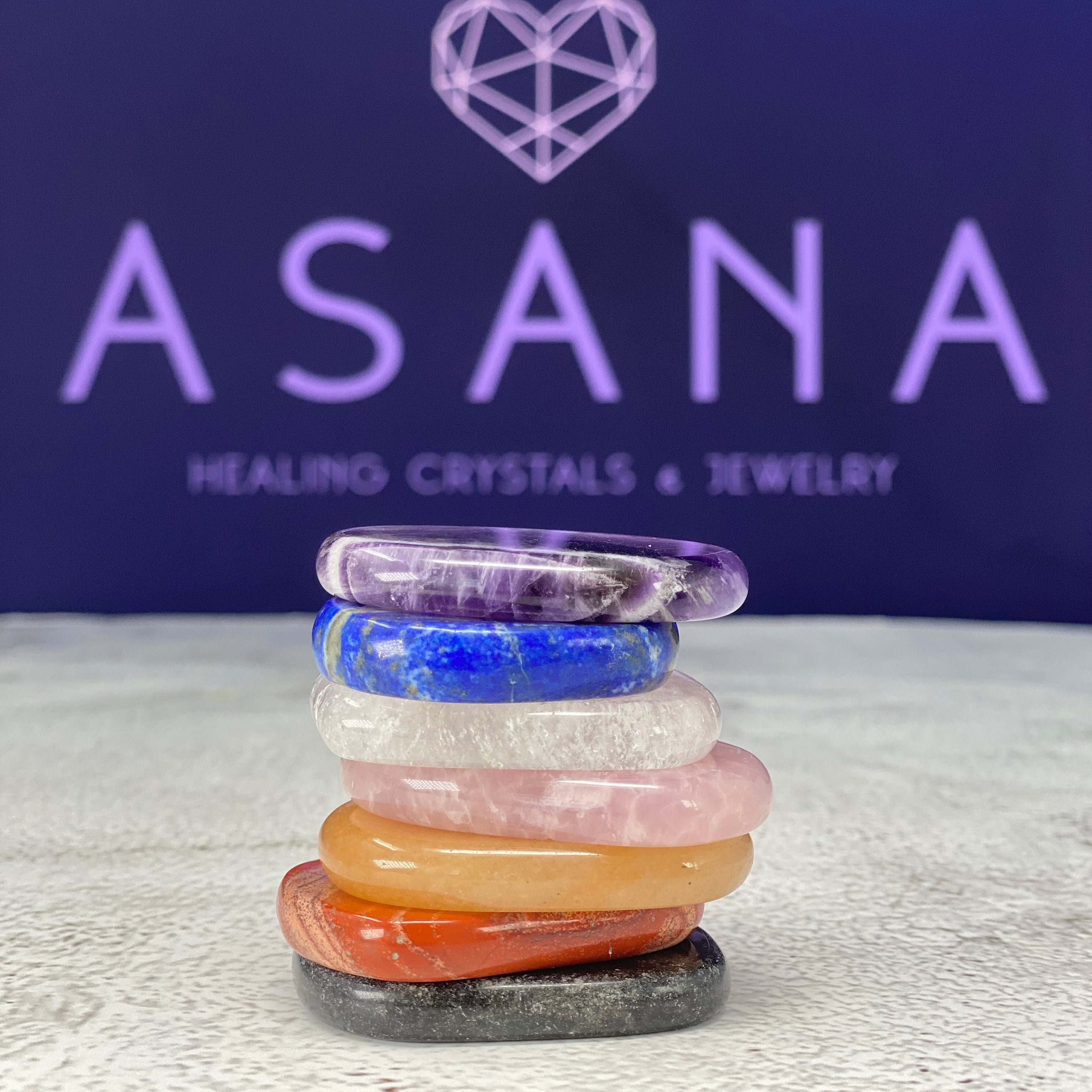 Chakra Stone Set Large 7 Chakra Crystals By Asana Etsy Chakra Stone Set Large 7 Chakra Crystals By Asana Etsy