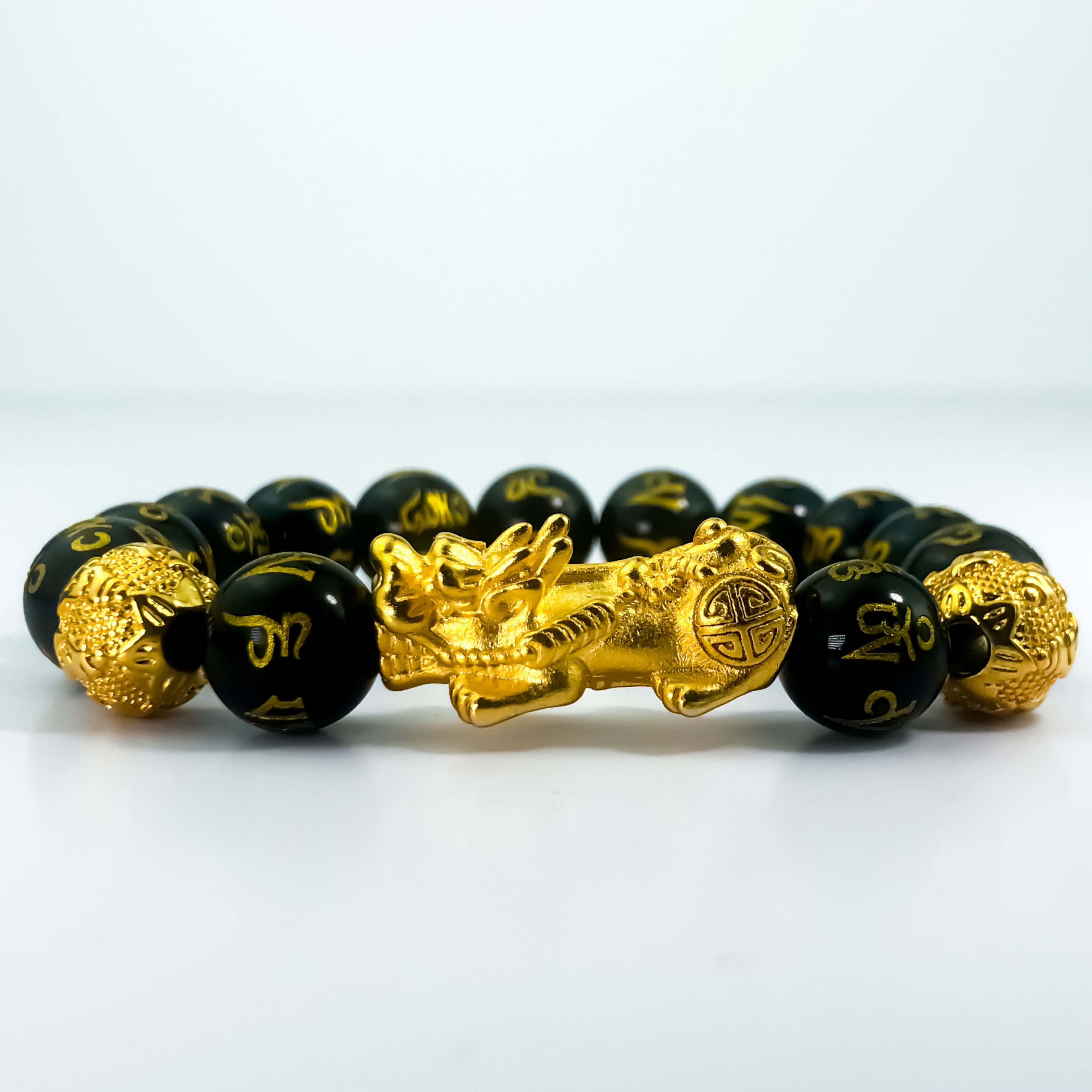 Real Feng Shui Bracelet USA Natural Obsidian Wealth and Etsy