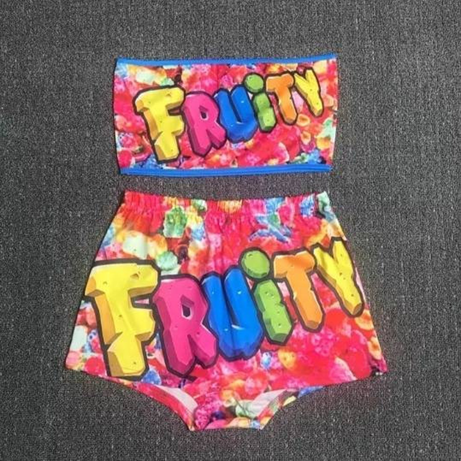 Fruity pebbles 2 piece shorts set Etsy