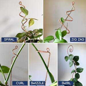 Copper Plant Stick, Multiple Options, Unique Plant Stakes, Gardening Stakes, Plant Support Sticks, Stem Supporters, Plant Gifts