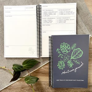 Plant Journal, House Plant Diary, Plant Care Journal, Plant Tracker, Garden Notebook, Gift for Gardener, Houseplant Journal