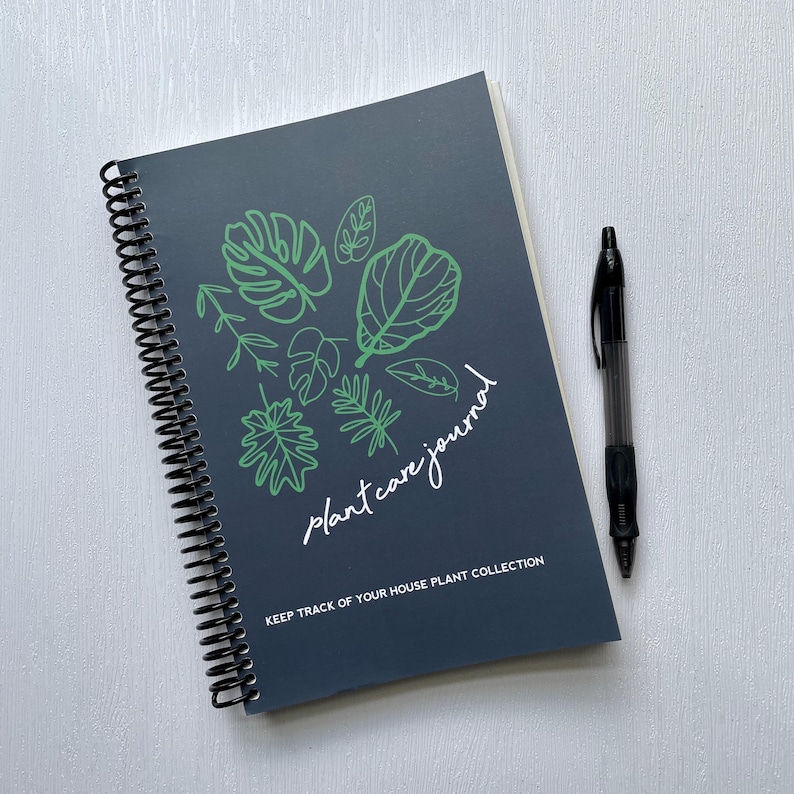 Diario de plantas, diario de jardín, diario de plantas, cuaderno de seguimiento de plantas, cuaderno de cuidado de plantas, encuadernado en espiral, ideas para regalar plantas imagen 11