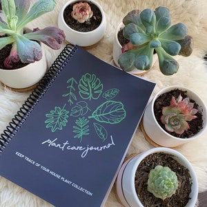 Plant Care Journal, Plant Notebook, Plant Care Diary, Garden Journal, Houseplant Notes Tracker, Plant Collector Gift, Houseplant Journal