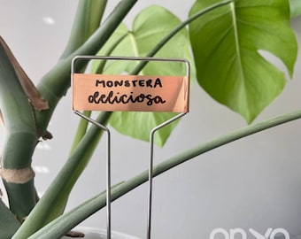 Copper Metal Plant Labels, Copper Plant Tags, 10" Copper Plant Markers, Custom Garden Markers, Hand Lettered