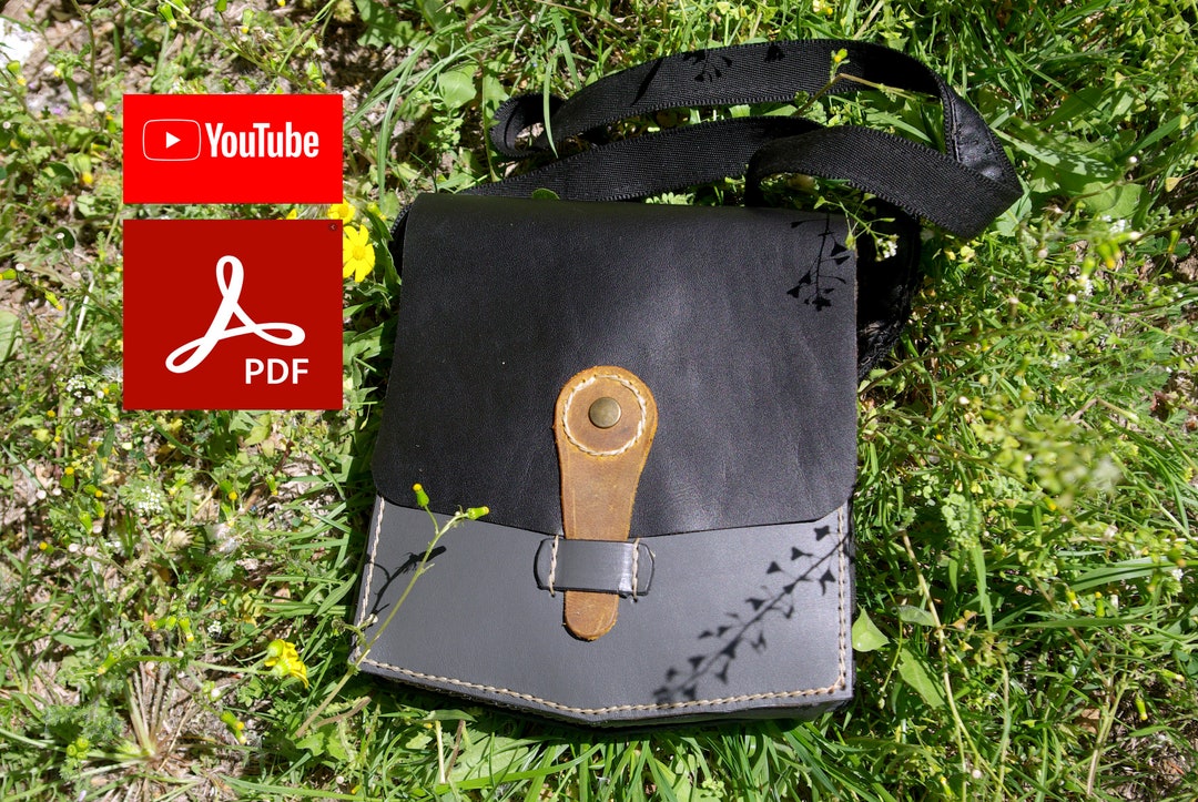 DIY Leather Shoulder Bag Bushcraft Belt Bag Pouch Pattern Etsy
