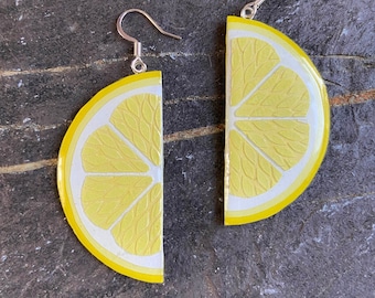 Lemon Wedge Earrings