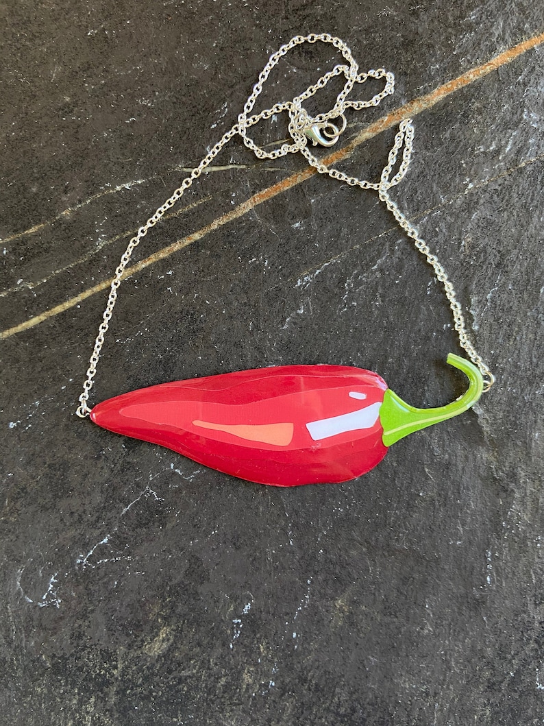 Red Jalape\u00f1o Necklace