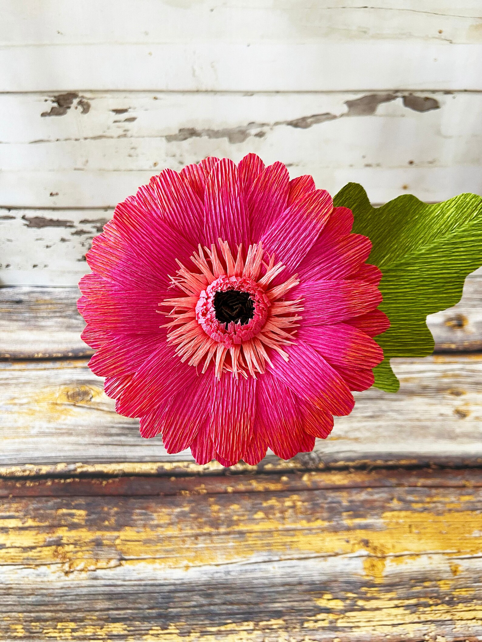 Crepe Paper Gerbera Daisy Etsy