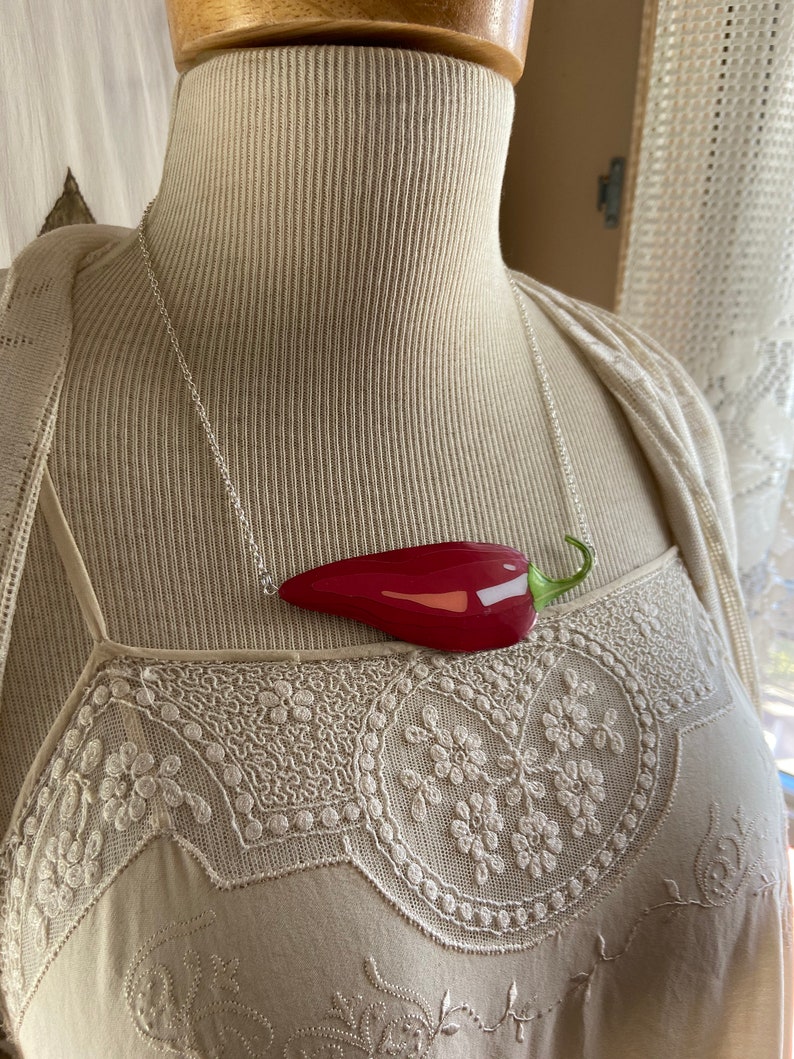Red Jalape\u00f1o Necklace