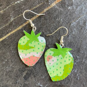Ripening Strawberry Earrings