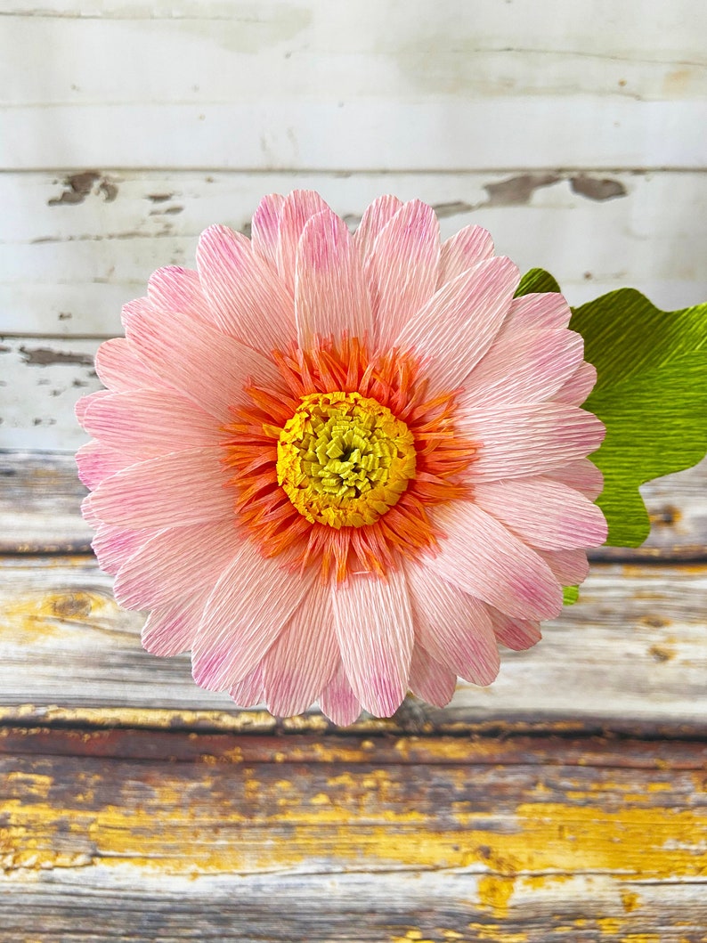 Crepe Paper Gerbera Daisy Etsy