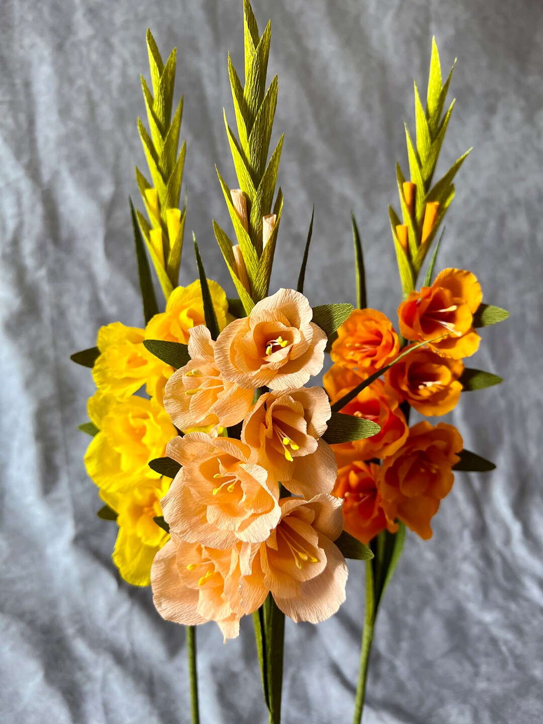 Crepe Paper Gladiolus Etsy