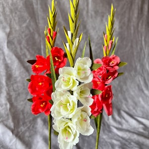 Gladiolo di carta crespa