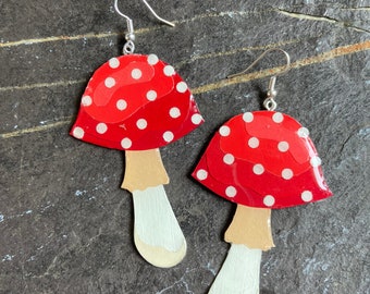 Pendientes de toadstool (grande)