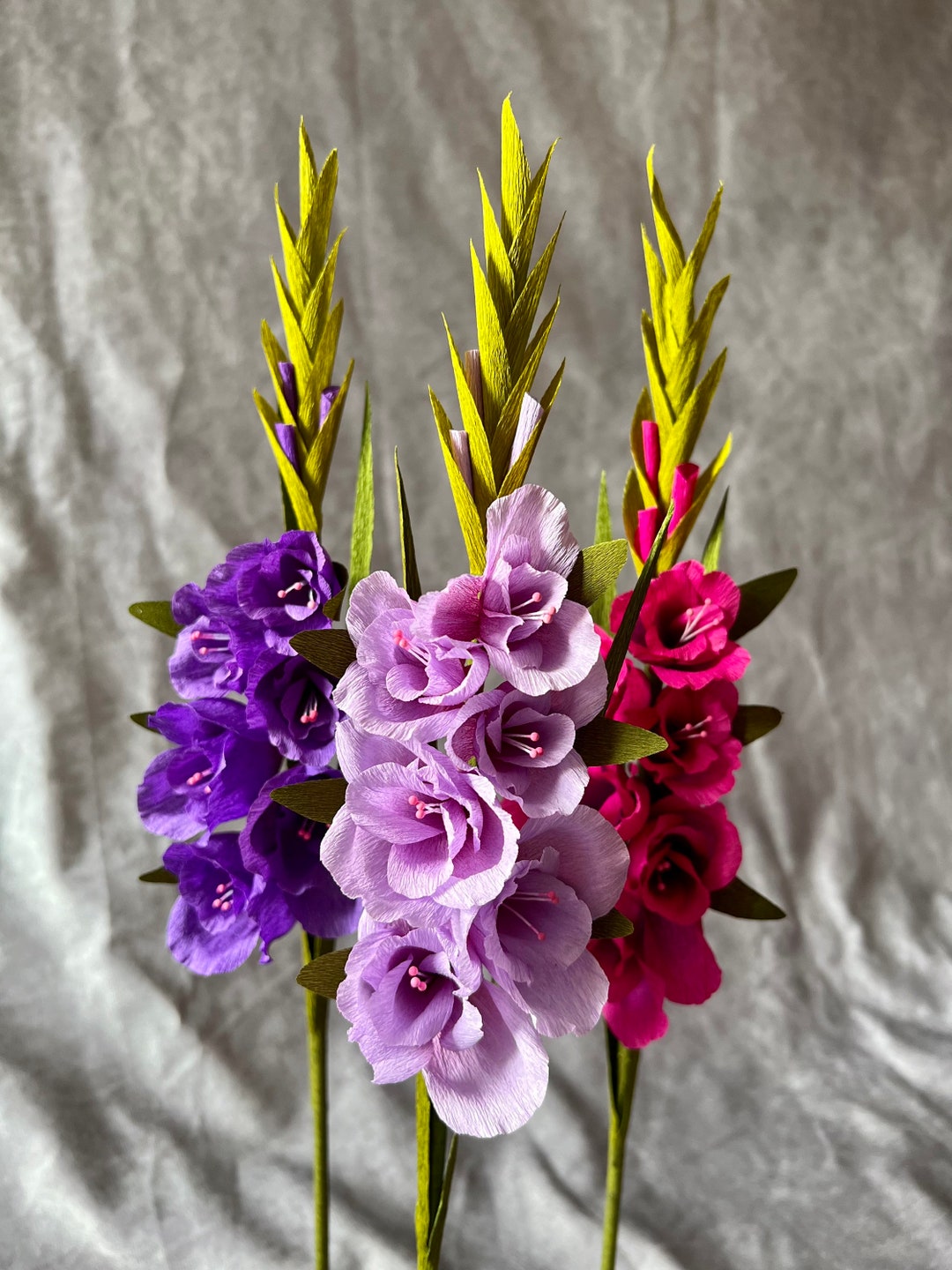 Crepe Paper Gladiolus Etsy